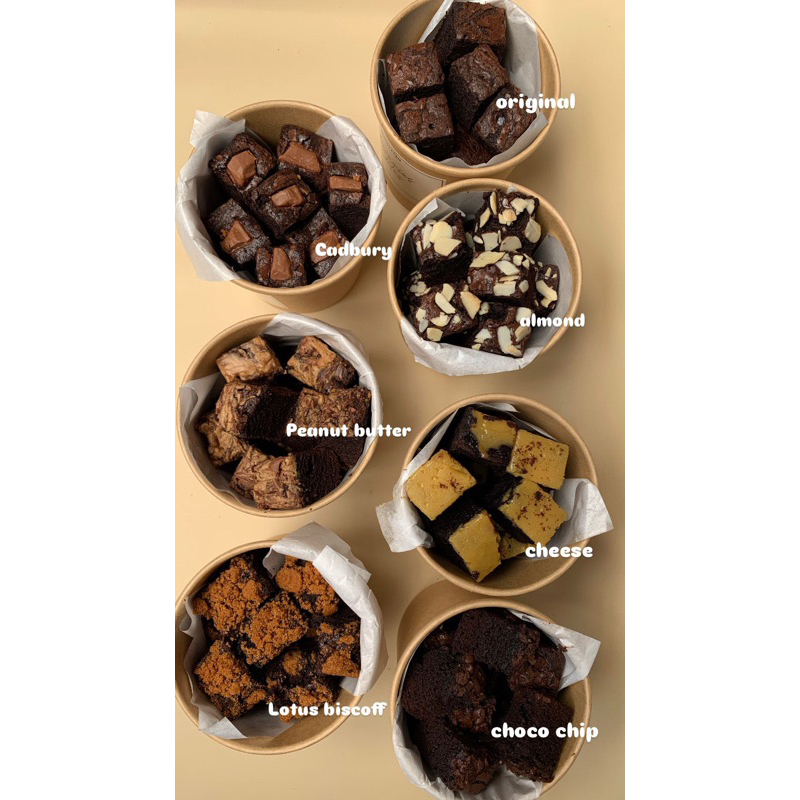 

brownies fudgy bites coklat premium
