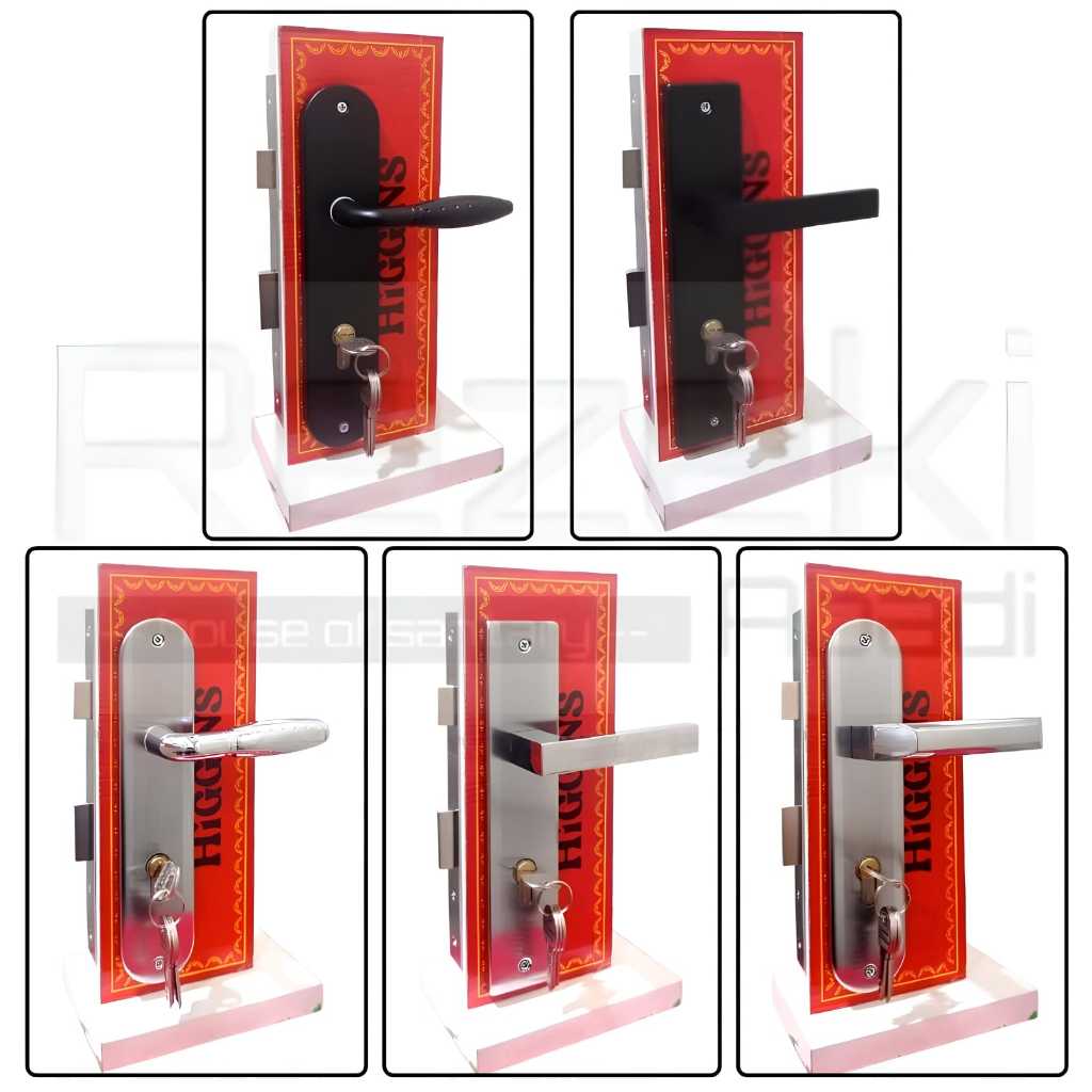 Handle Kunci Besar - Handle Pintu Rumah 25cm Komplit Set - Kunci Pintu Rumah