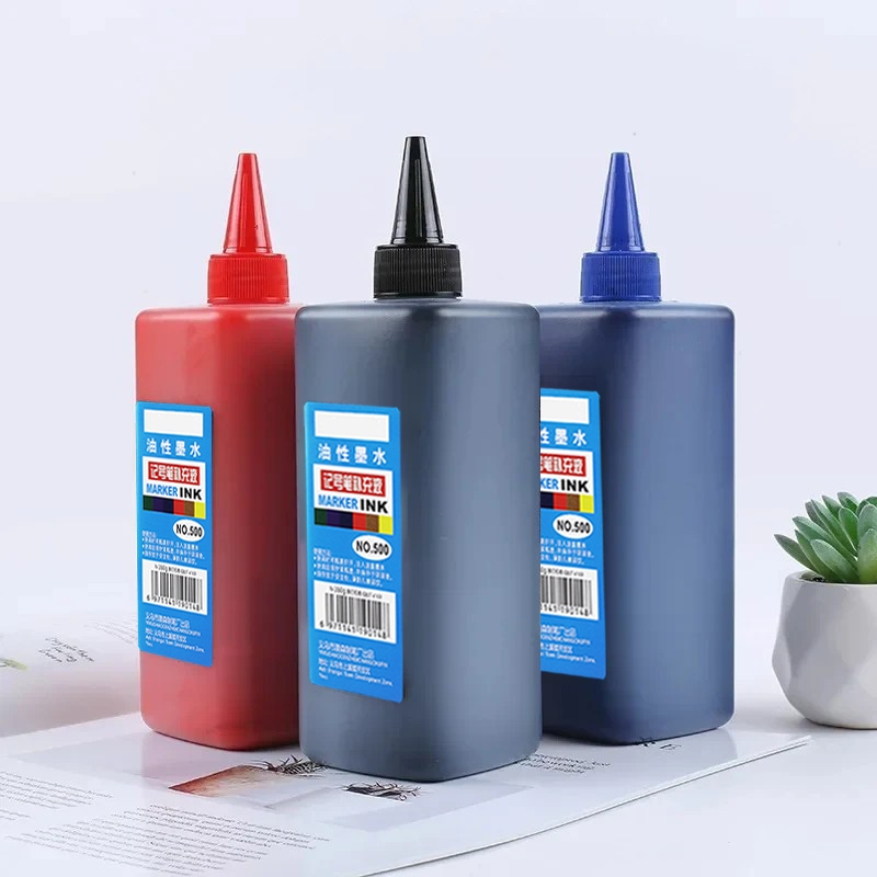 

D3W! 500ml Tinta Spidol / Isi Tinta Spidol Permanen / Refill Tinta Spidol Hitam / Isi Spidol