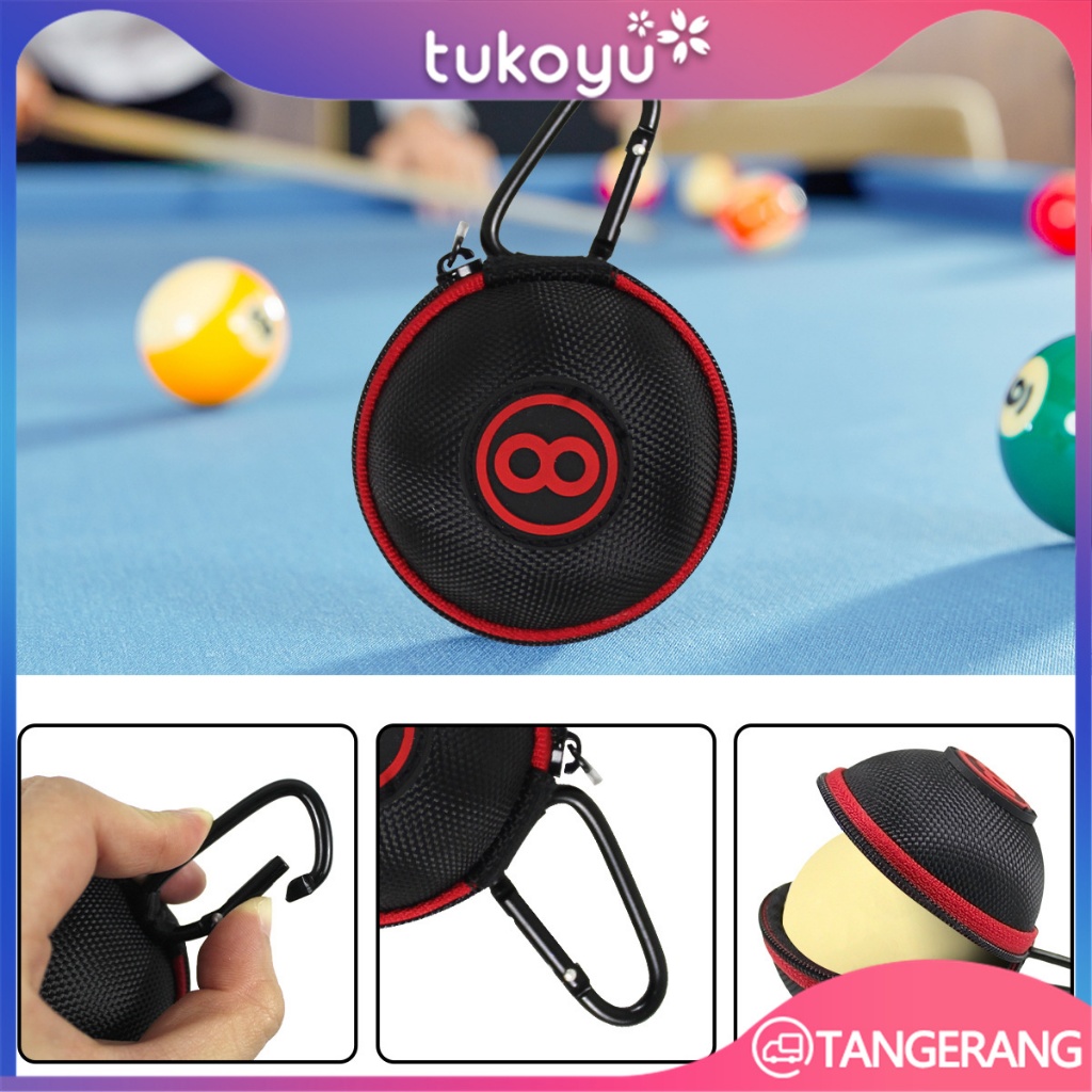 Tas Penyimpanan Bola Putih Billiard/Tas Bola Biliar 8-Ball/Tas Bola Isyarat Snooker