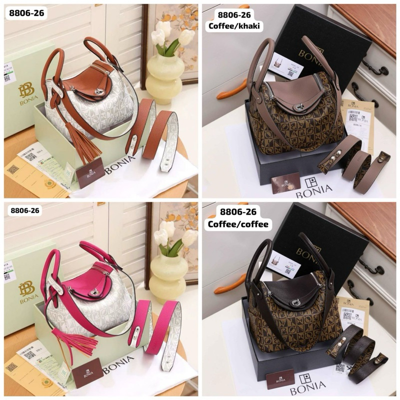 Tas lindi sling bag bn 8806-26 free box tas top handle bag wanita
