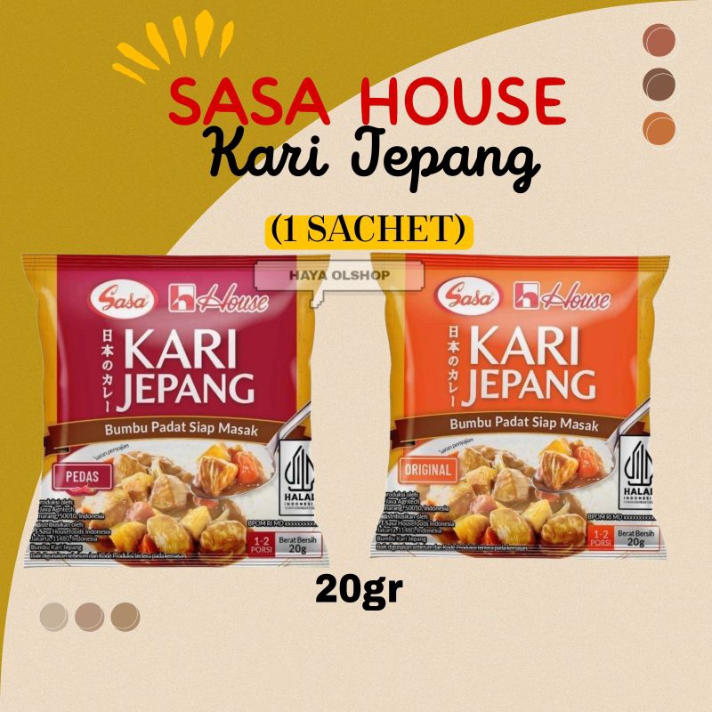 

SASA KARI JEPANG Bumbu Padat Siap Masak PER SACHET (20 GR)