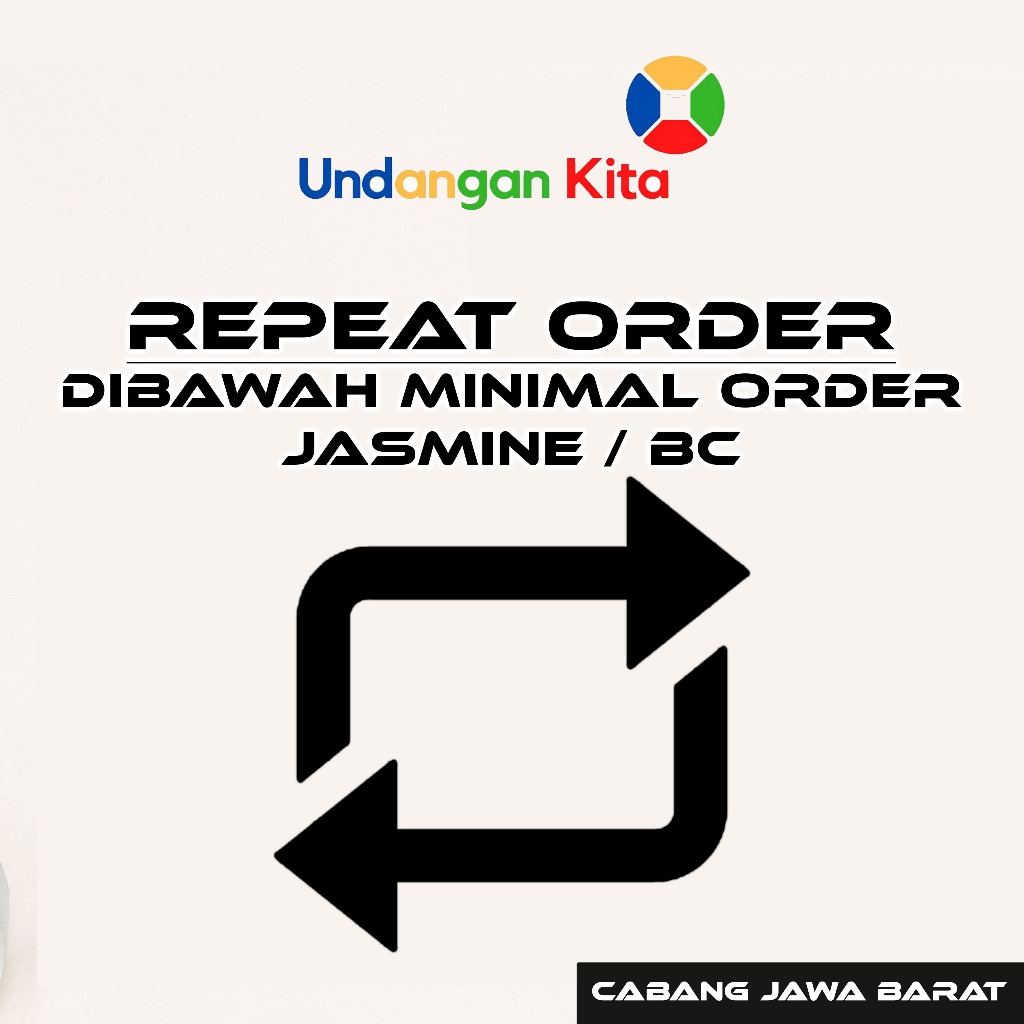 

Repeat Order Atau Order Dibawah Minimal Order Undangan Kita Bandung