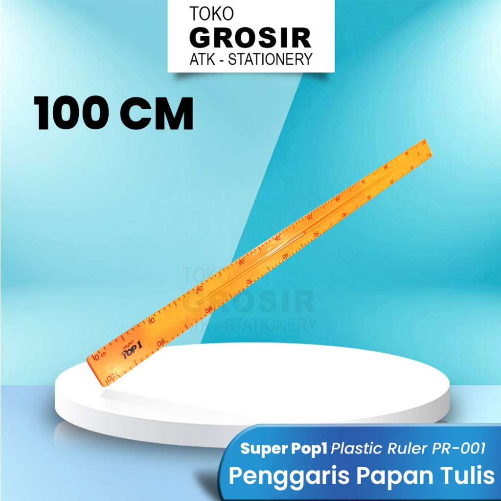 

Penggaris Papan Tulis / Plastic Ruler PR001 100 cm - Super POP 1