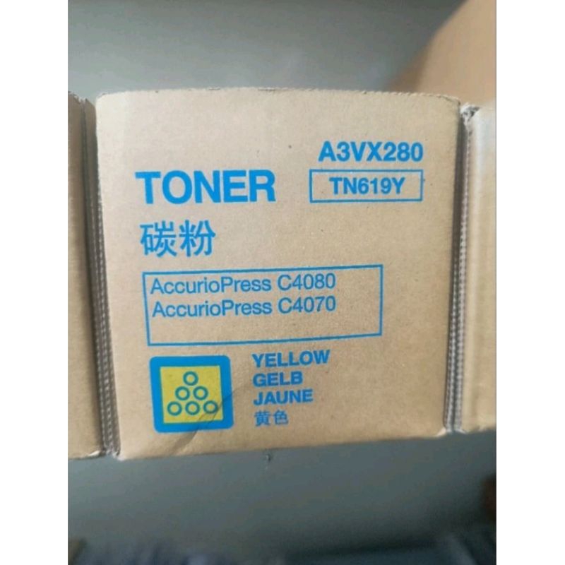 TONER YELLOW KONIKA MINOLTA TN619 ORIGINAL SEGEL BIRU