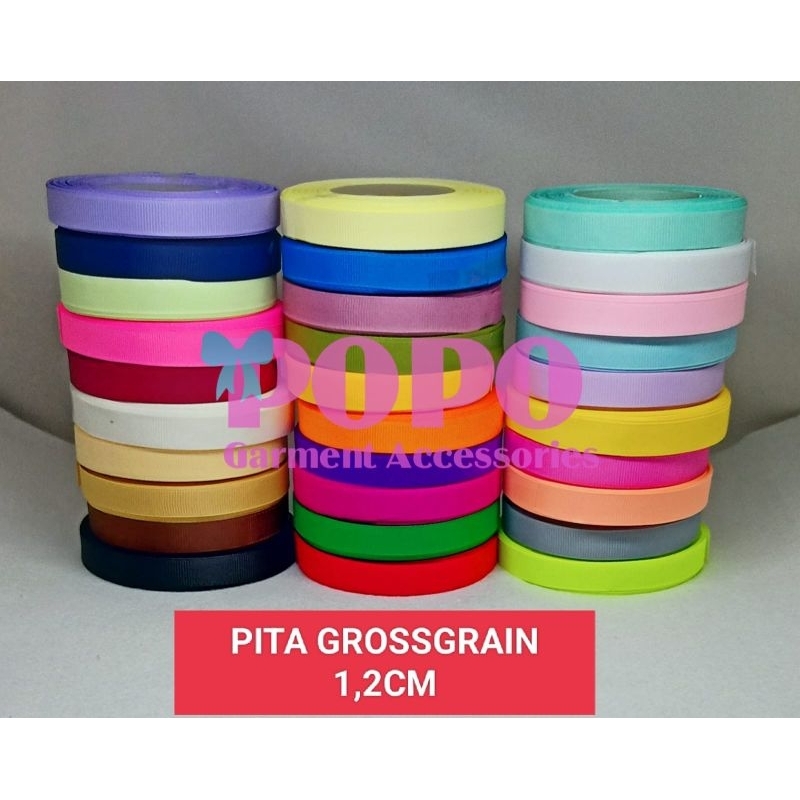 

pita grossgrain 1/2inchi ( 1.2cm ) per Roll -/+18meter