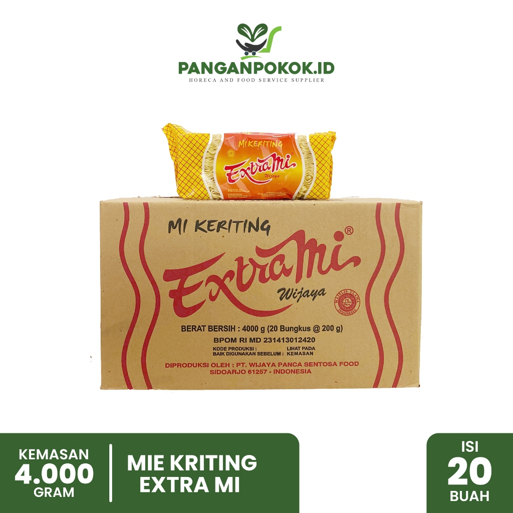 

Mie Keriting Extra Mi Karton (4000 gram)