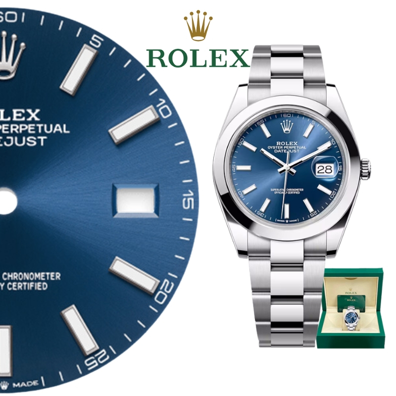 【100% ASLI】Jam Tangan Rolex pria Rolex Datejust Series m126300-0001 dial 41mm Gerakan Mekanik Otomat