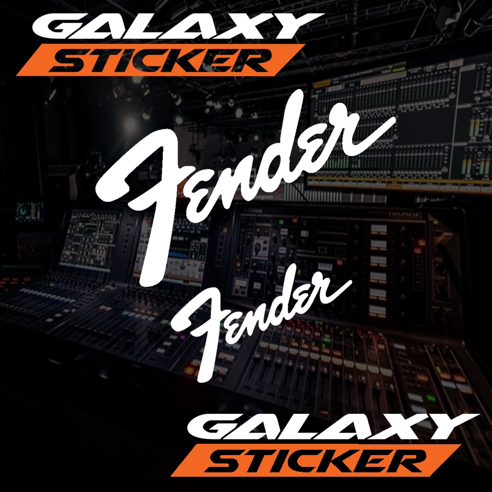 

cutting sticker hardcase alat musik sound system fender.stiker logo gitar fender