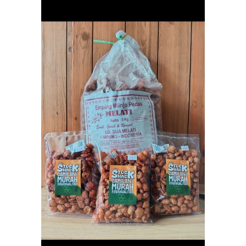 

Aneka Snack / Aneka Jajan Emping Mlinjo Pedas Mani 500 gram