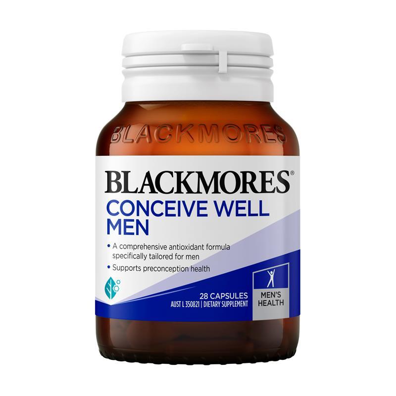 Mayhesaaa - Blackmores Conceive Well Men 28 Tablet - Suplemen Kesuburan Pria & Kesehatan Reproduksi