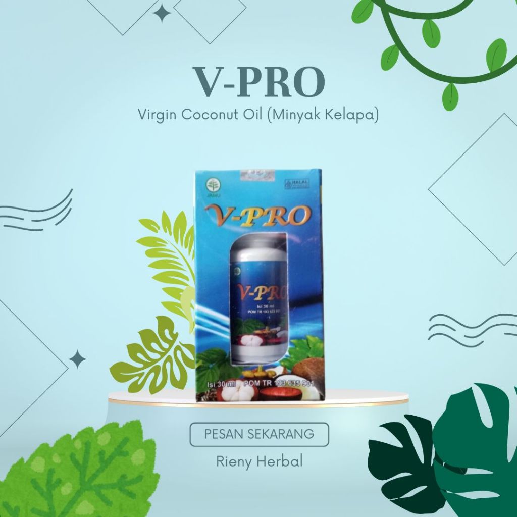 V-PRO JAMU HERBAL, vpro herbal, v pro herbal ( Minyak Kelapa ) VCO