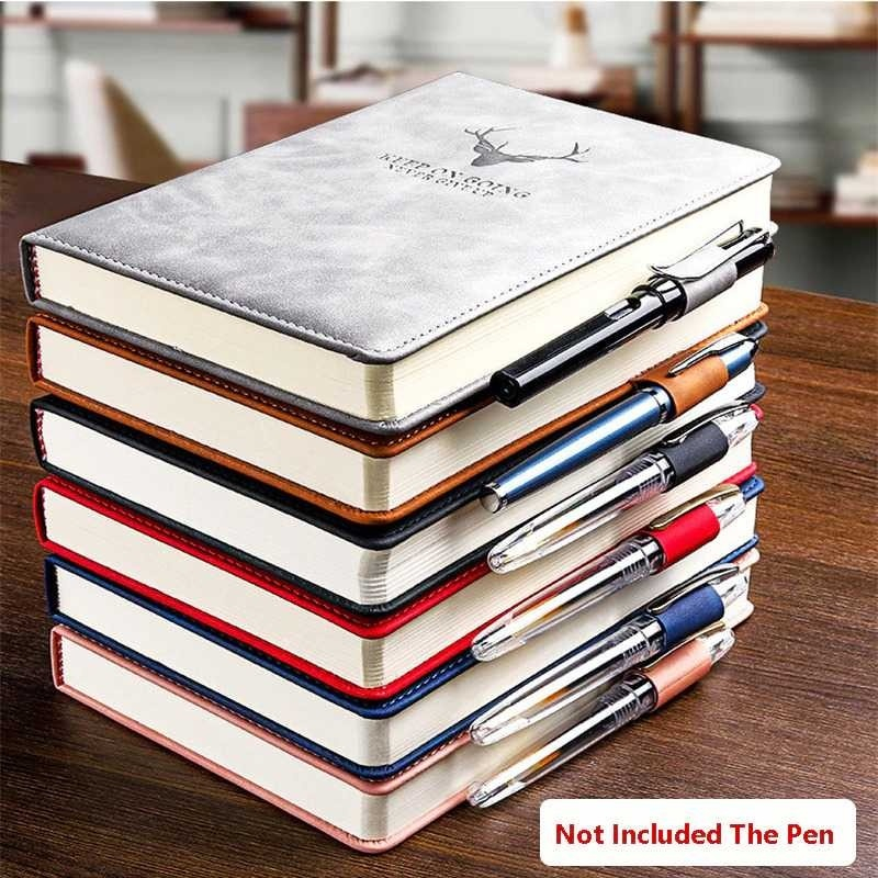 

100 Lembar A5 Buku Catatan Kerja Notebooks Cover Kulit Jurnal Buku Agenda Catatan Kerja Meeting Planner NoteBook Notepad Diary Binder Cover Kulit