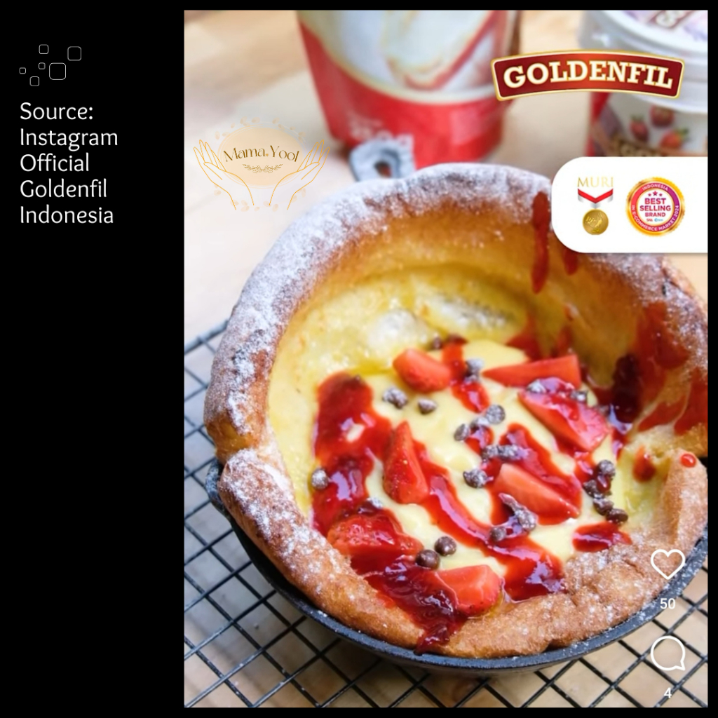 

RB MAMA.YOOL - Goldenfil Strawberry 1 kg FREE PACKING / Filling Topping Roti / Selai Buah Strawberry