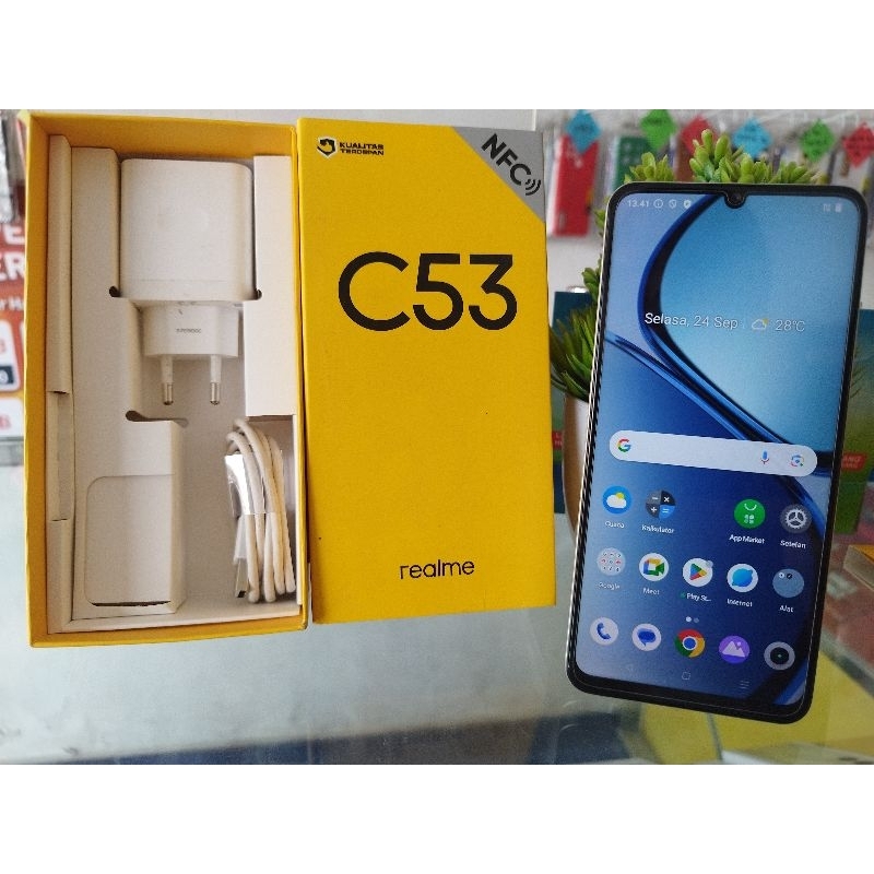 HP SECOND REALME C53 RAM 6 INTERNAL 128GB SEGEL BERGARANSI FULLSET ORI