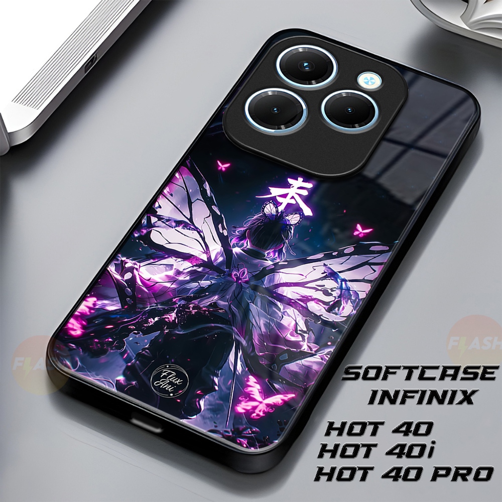 (SC16) Softcase INFINIX HOT 40 | 40 PRO | 40i | Case Glossy Kilau Premium | Pelindung Kamera Infinix