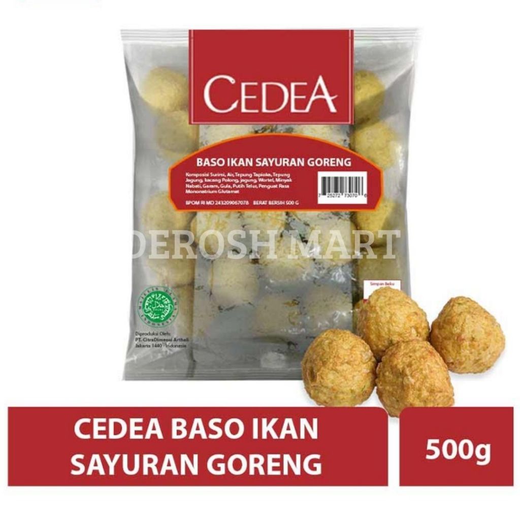 

CEDEA BAKSO IKAN SAYUR GORENG 500 GR