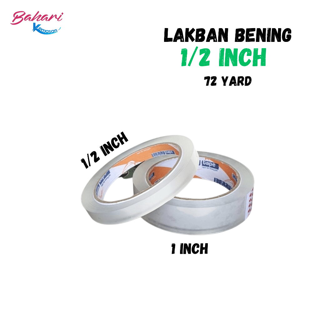 

lakban kecil selotip 1/2 inch setengah inch 0,5 bening