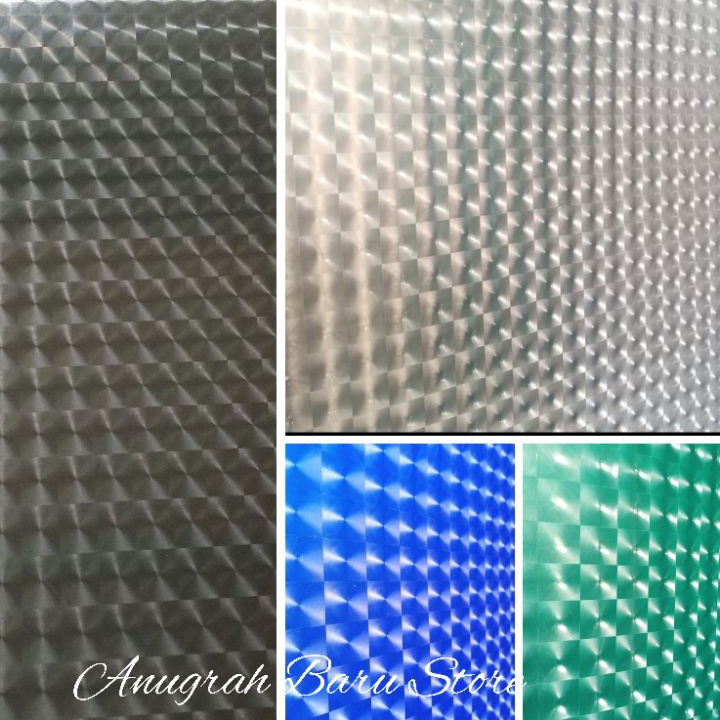 Fiber pagar plastik penutup pagar motif 3 Dimensi