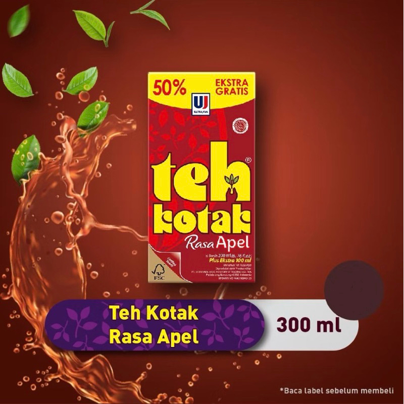 

Teh Kotak Apel 300ml