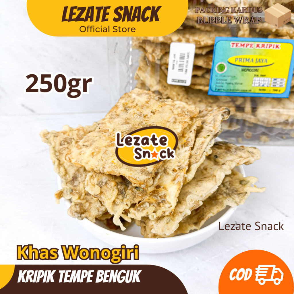 

Sedap Snack - Keripik Tempe Benguk 250gr Khas Wonogiri / Kripik Tempe Original / Kripik Tempe Ngawi Asli Trenggalek Malang Kiloan LEZATE SNACK