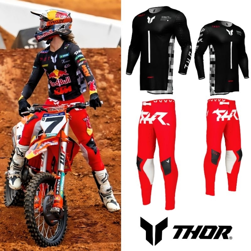 THOR SPORTMODE RIOT JERSEY PANT/ PAKAIAN SET MOTOCROSS