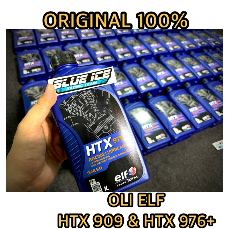 OLI SAMPING 2TAK ELF HTX 976+ HTX 909 RACING LUBRICANTS SYNTHETIC 2STROKE 2TAK BLUEICERACINGTEAM