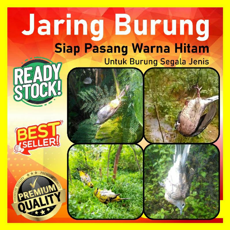 jaring burung segala jenis/jaring burung kecil/jaring burung besar/jaring burung siap pakai