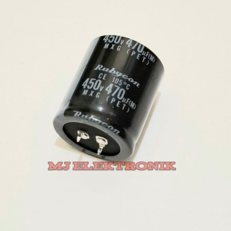 Elco Rubycon 470uF 450V Original Elko 470uF 450V Asli For Audio