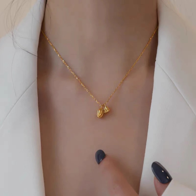 Kalung Titanium Flower Simple Korea Elegan Fashion Style Premium