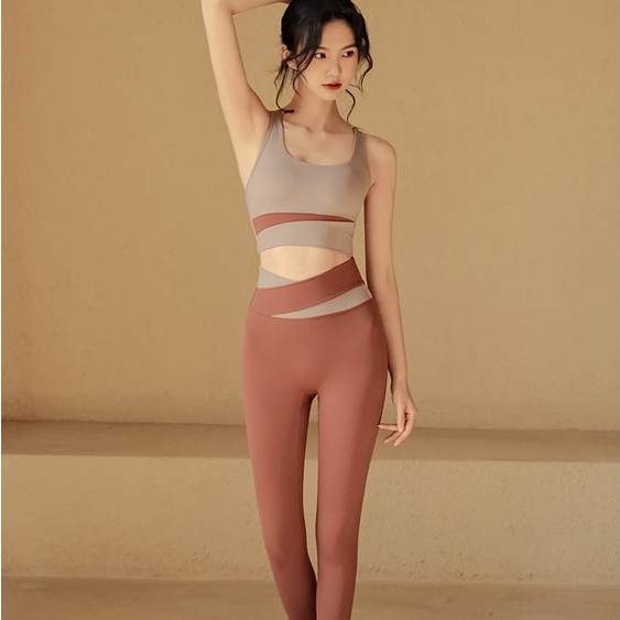 MOON Sophie Set Bra Celana Panjang Pakaian Wanita Sport Olahraga Gym/Fitness/Zumba/Yoga