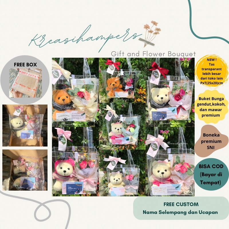 

Kado Hampers Gift Wisuda Bunga Boneka Tas Transparant Kado Ulang Tahun Bunga Boneka Hampers Bunga Boneka Hampers Tas Bunga Boneka HADIAH WISUDA KADO WISUDA dan KADO SIDANG HADIAH ULANG TAHUNHADIAH GRADUATIONBUKET BUNGA WISUDABUKET WISUDA
