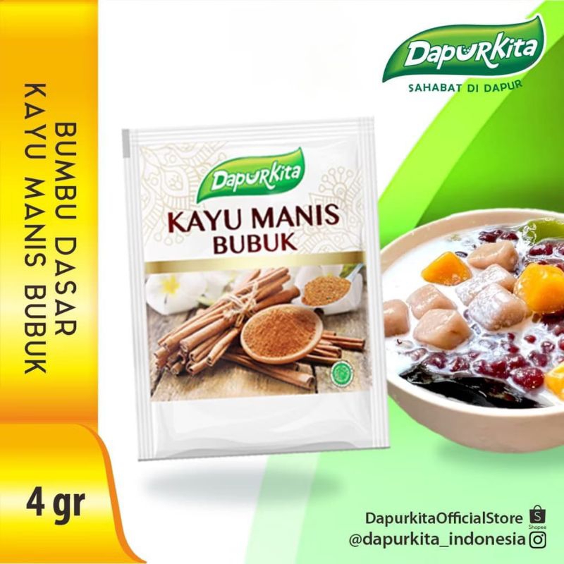 

DAPURKITA KAYU MANIS BUBUK KEMASAN 12 X 4GR