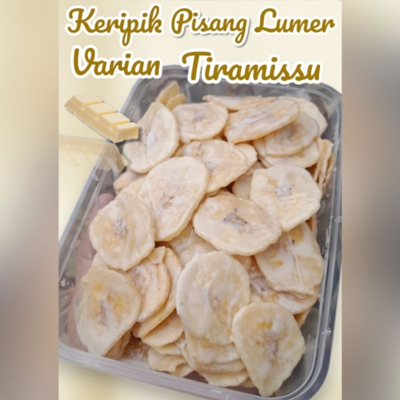 Keripik pisang lumer Tiramisu