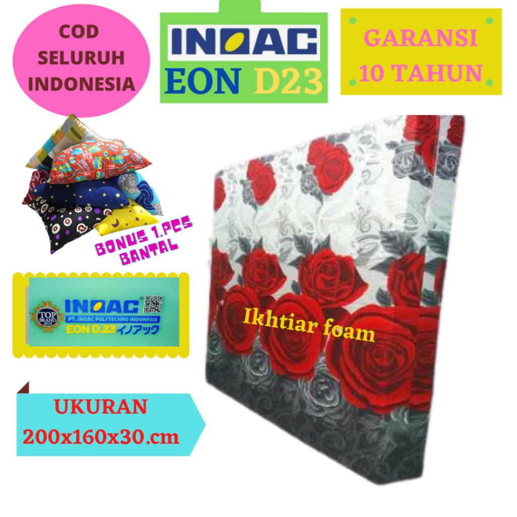 Kasur Busa Inoac Ukuran No 2 Tebal 30 cm inoac kasur busa Asli garansi Anti Kempes 10 tahun