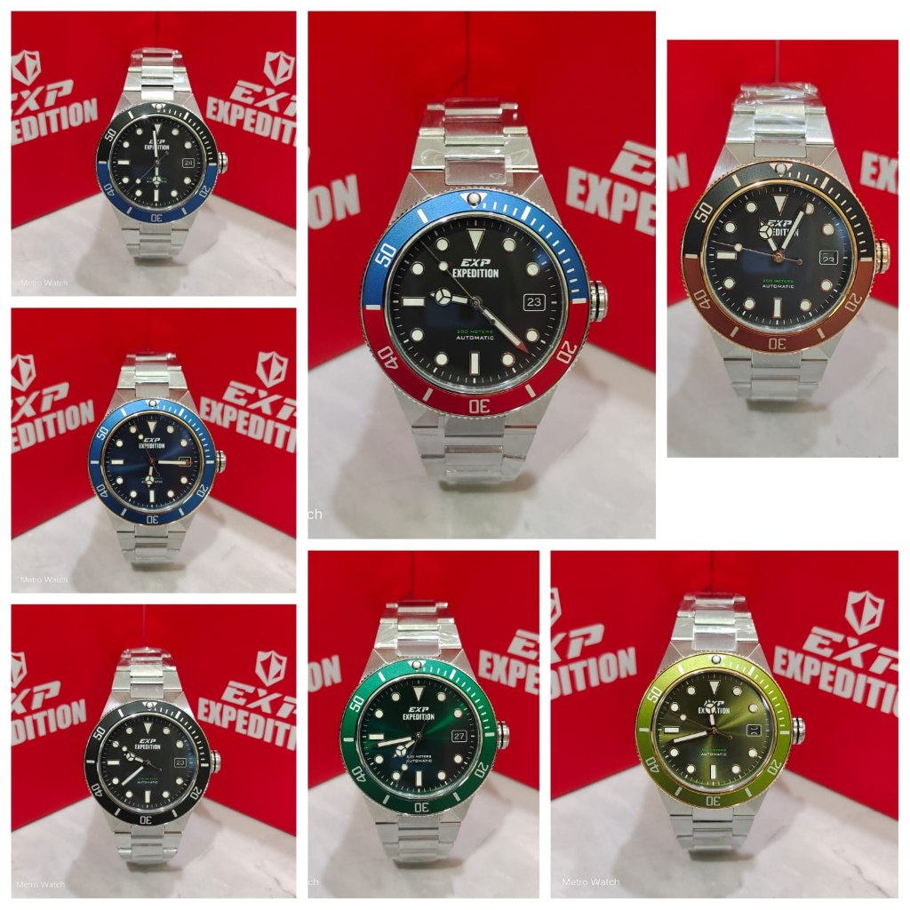 Jam Pria EXPEDITION AUTOMATIC EXP E6851 E 6851 E6851MA Original Garansi Resmi