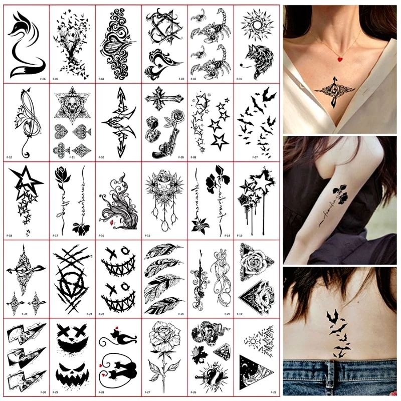tatto temporer / tatto  temporerry isi 10 gambar seri F
