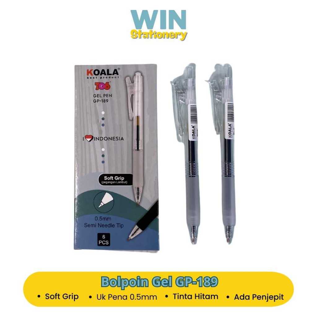 

Bolpoin Gel Pen Tinta Hitam GP-189