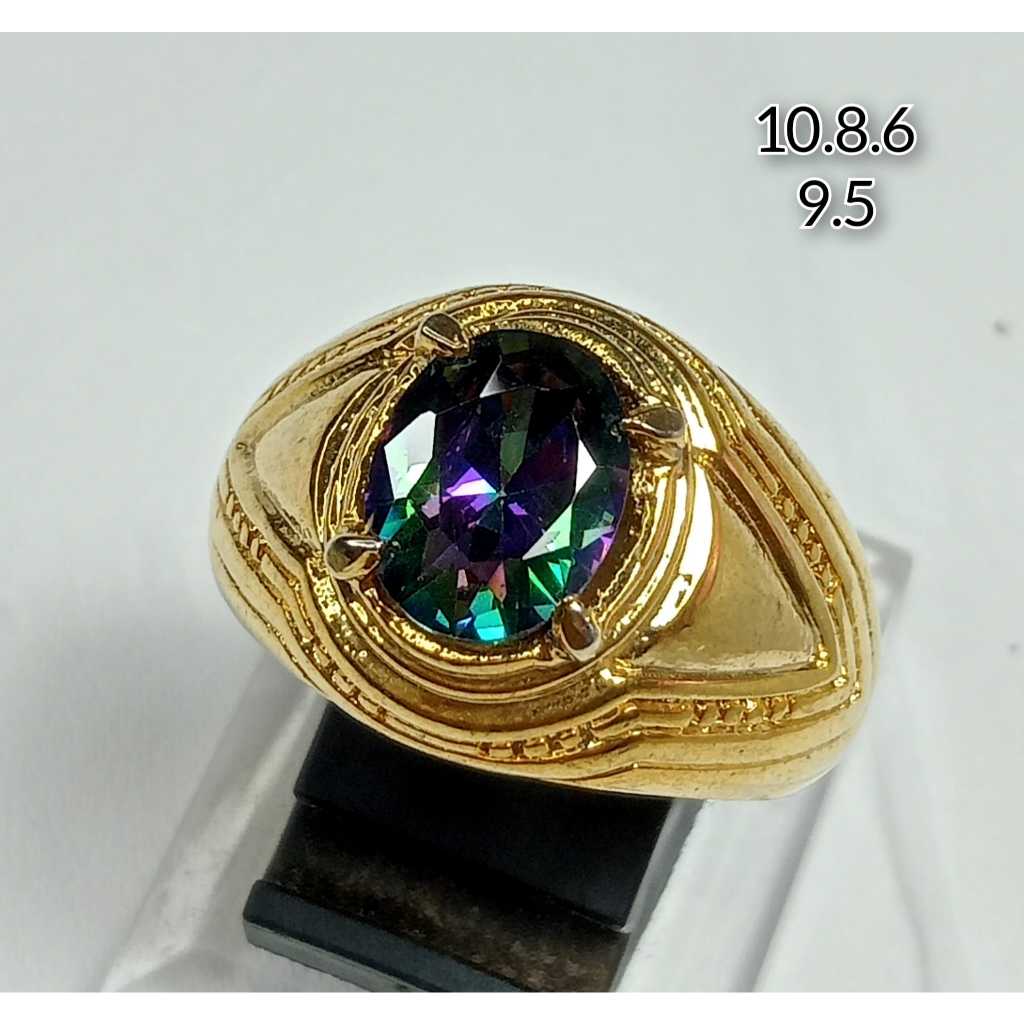 Cincin Batu Kecubung Pelangi Misticquard
