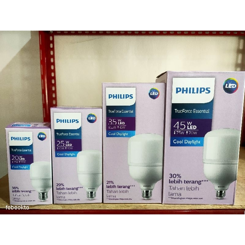 Philip LED TrueForce Core 30watt,40watt,50watt warna putih Essential T Force 20w,25w,35w,45w