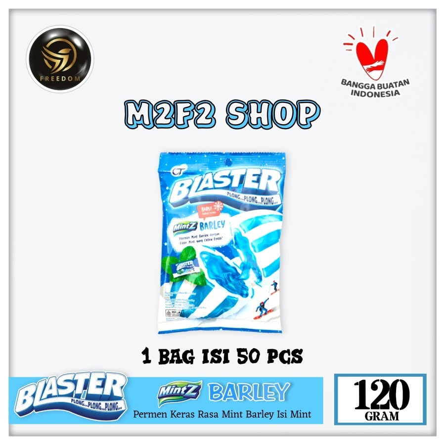 

Blaster Plong Plong Plong Permen Mintz Barley Extra Fresh | Bag - 120 gr (Kemasan 1 Pack)