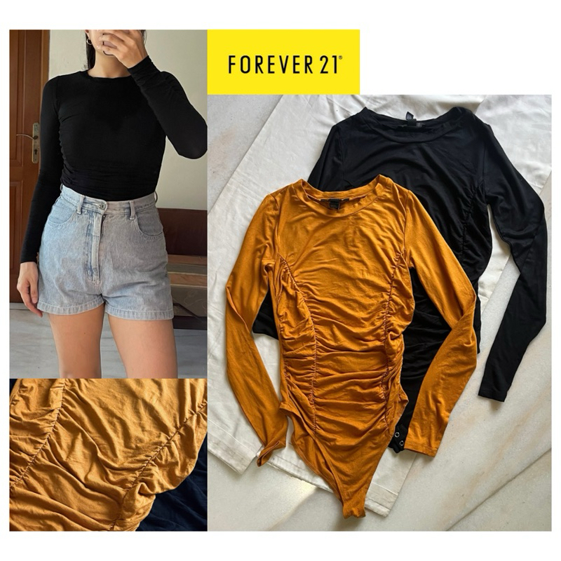 FOREVER 21 | F21 Long Sleeve Bodysuit
