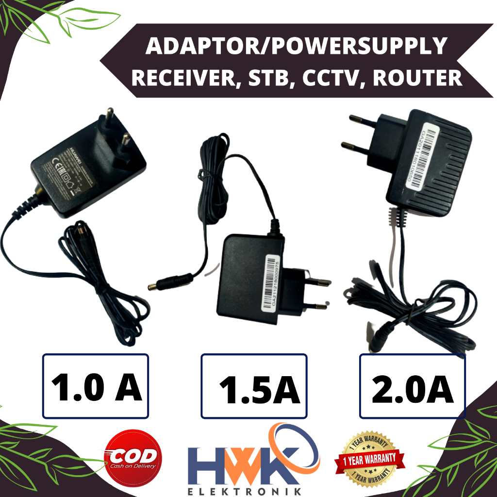 Adaptor Receiver Parabola K-vision Nusantara Universal semua receiver 1A-12V Original