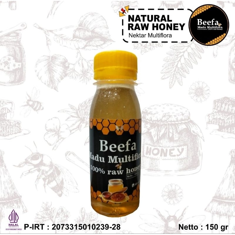 

Madu Asli 100℅ Raw Honey Beefa Madu Multiflora 150g