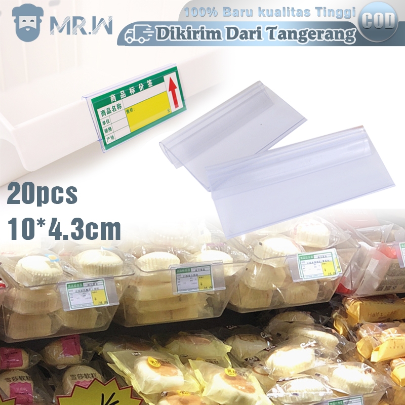

Mika Label Harga 20pcs Label Harga Mika Tag Harga Jualan Price Tag Holder Price Holder