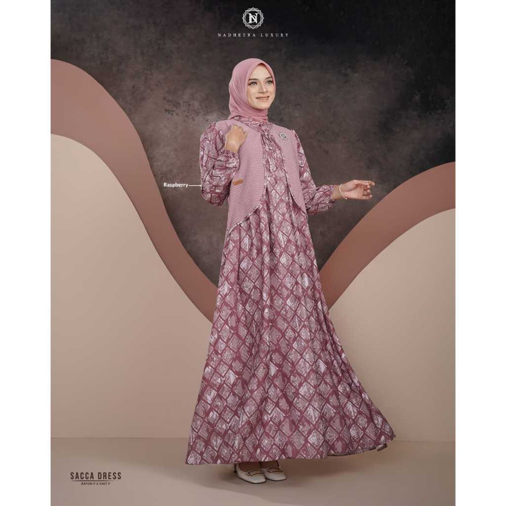 GAMIS PROMO // SACCA DRESS NADHEERA LUXURY // DRESS // NADHEERA LUXURY // DRESS MOTIF // DRESS PROMO