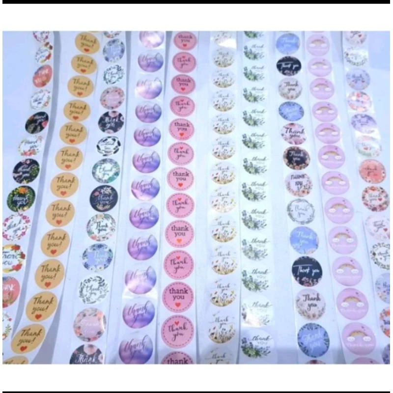 

Sticker logo Thank You Karakter lucu Eceran (PER 20 PCS)