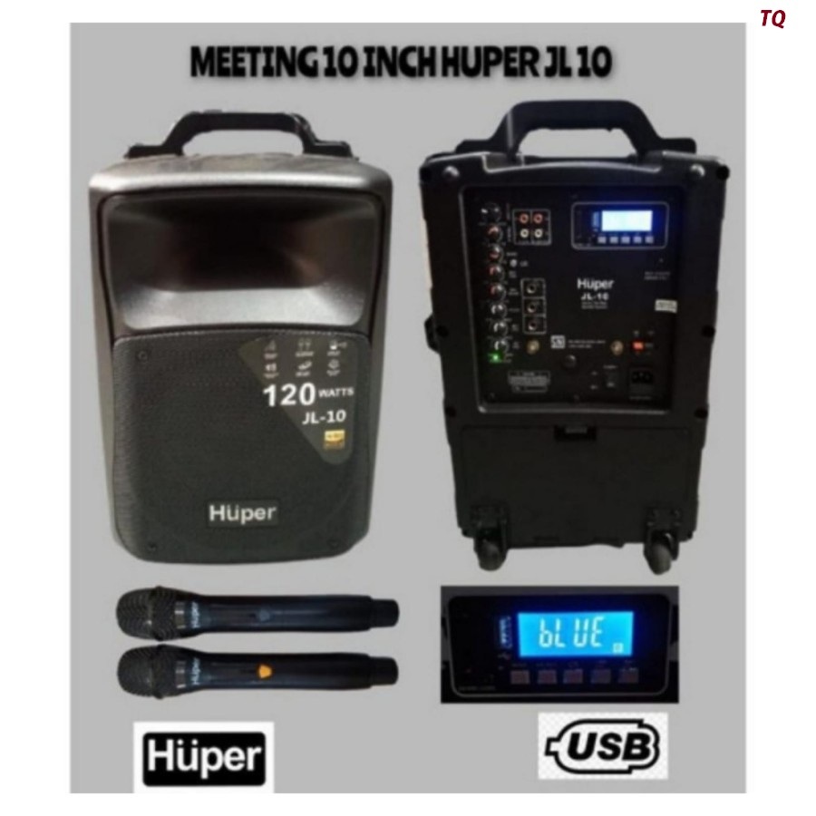 SPEAKER AKTIF PORTABLE HUPER JL10 JL 10 JL-10 SPEAKER MEETING HUPER JL10 ORIGINAL