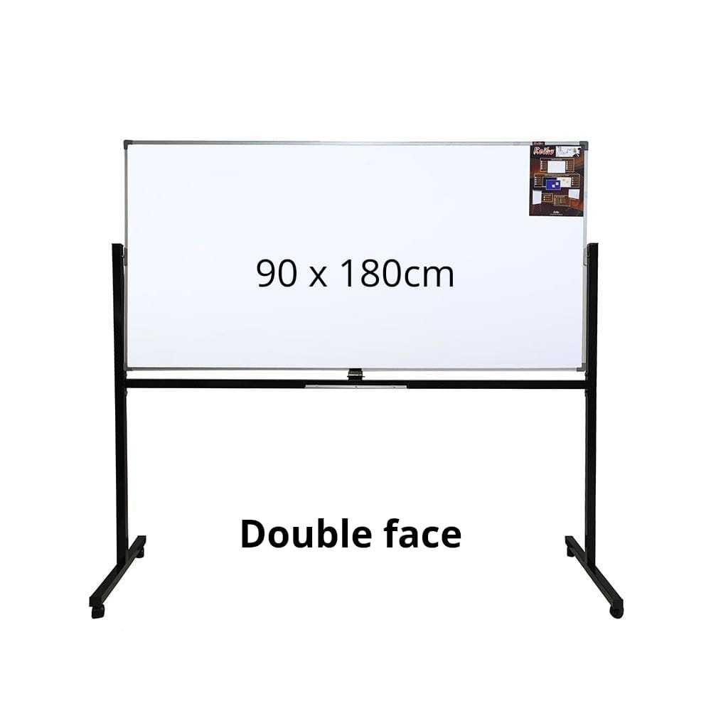 

Papan Tulis/White Board Double Face Standar ukuran 90x 180cm