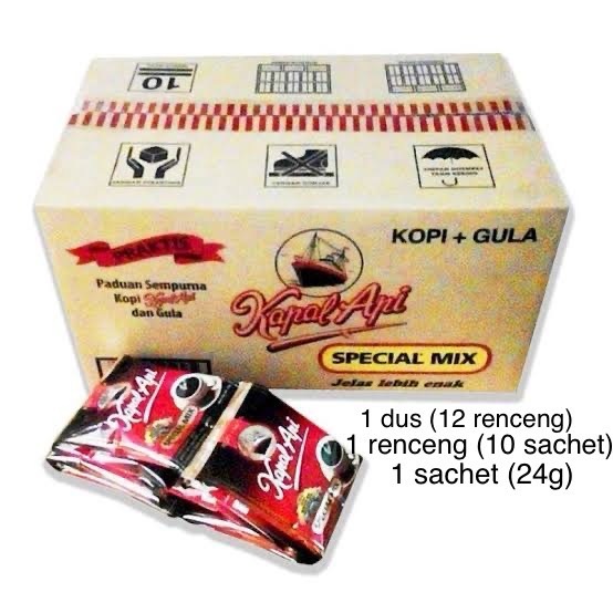 

KOPI KAPAL API SPECIAL MIX 1 renceng isi 11